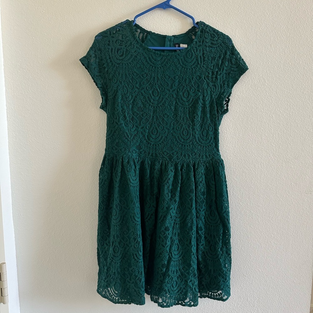H&M Divided Womens Green Casual Dress 14